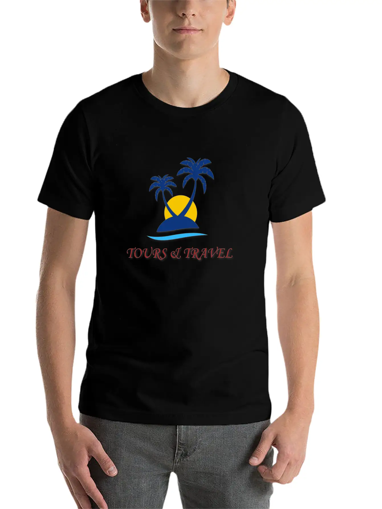 Tours And Travel Modern Fit Casual T-Shirt – Clean And Versatile Design