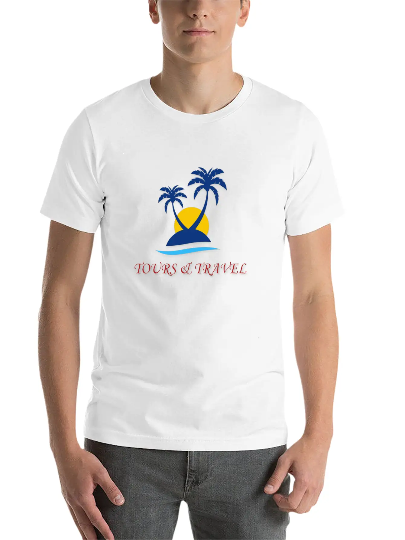 Tours And Travel Modern Fit Casual T-Shirt – Clean And Versatile Design