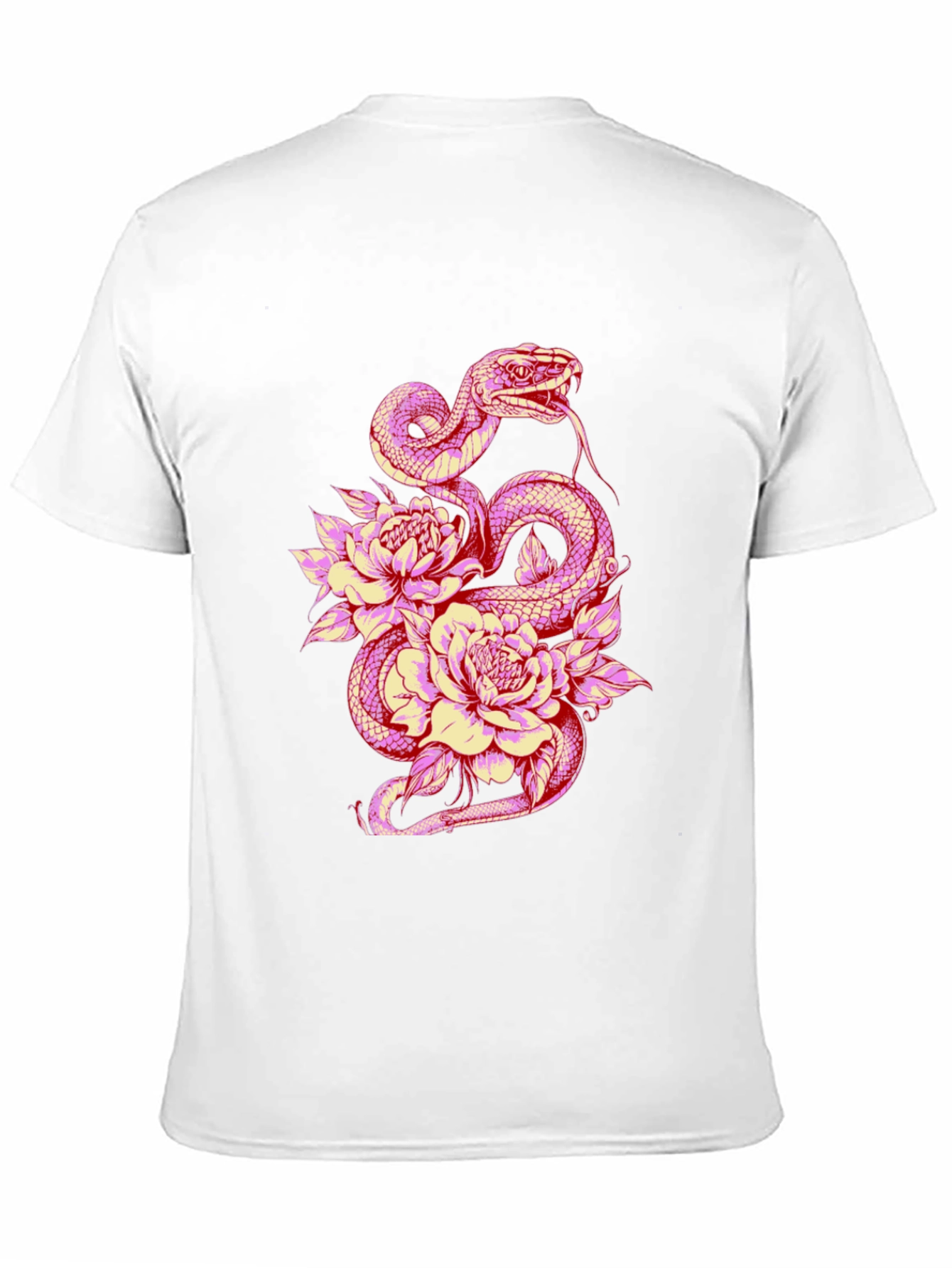 Snake & Flower Graphic Tee
