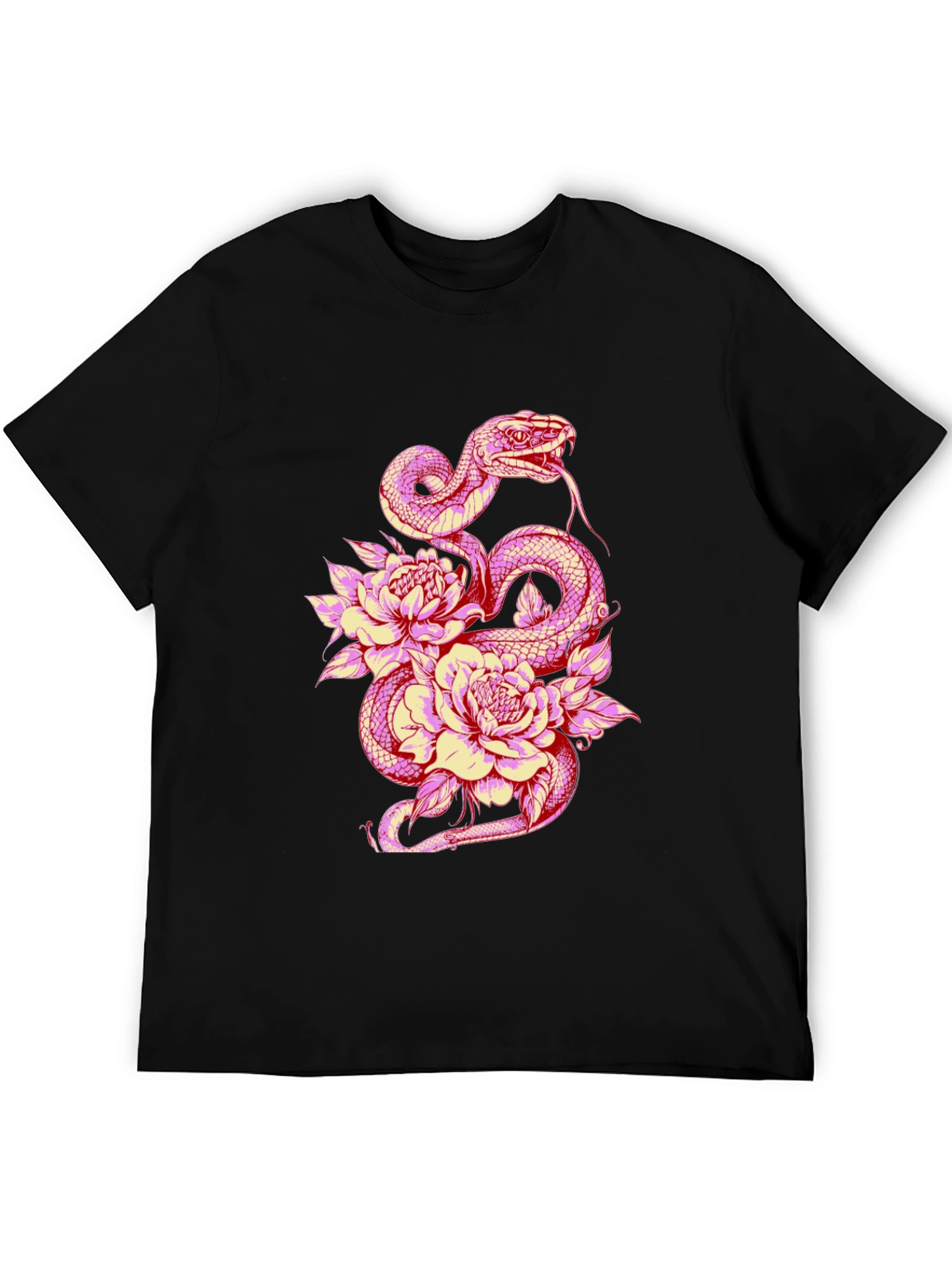 Snake & Flower Graphic Tee