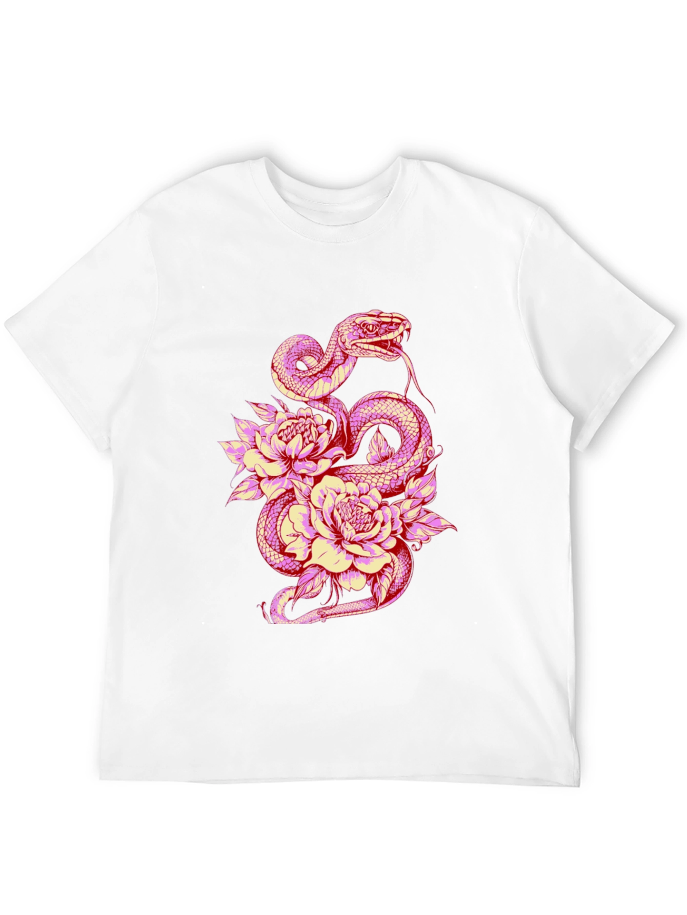 Snake & Flower Graphic Tee