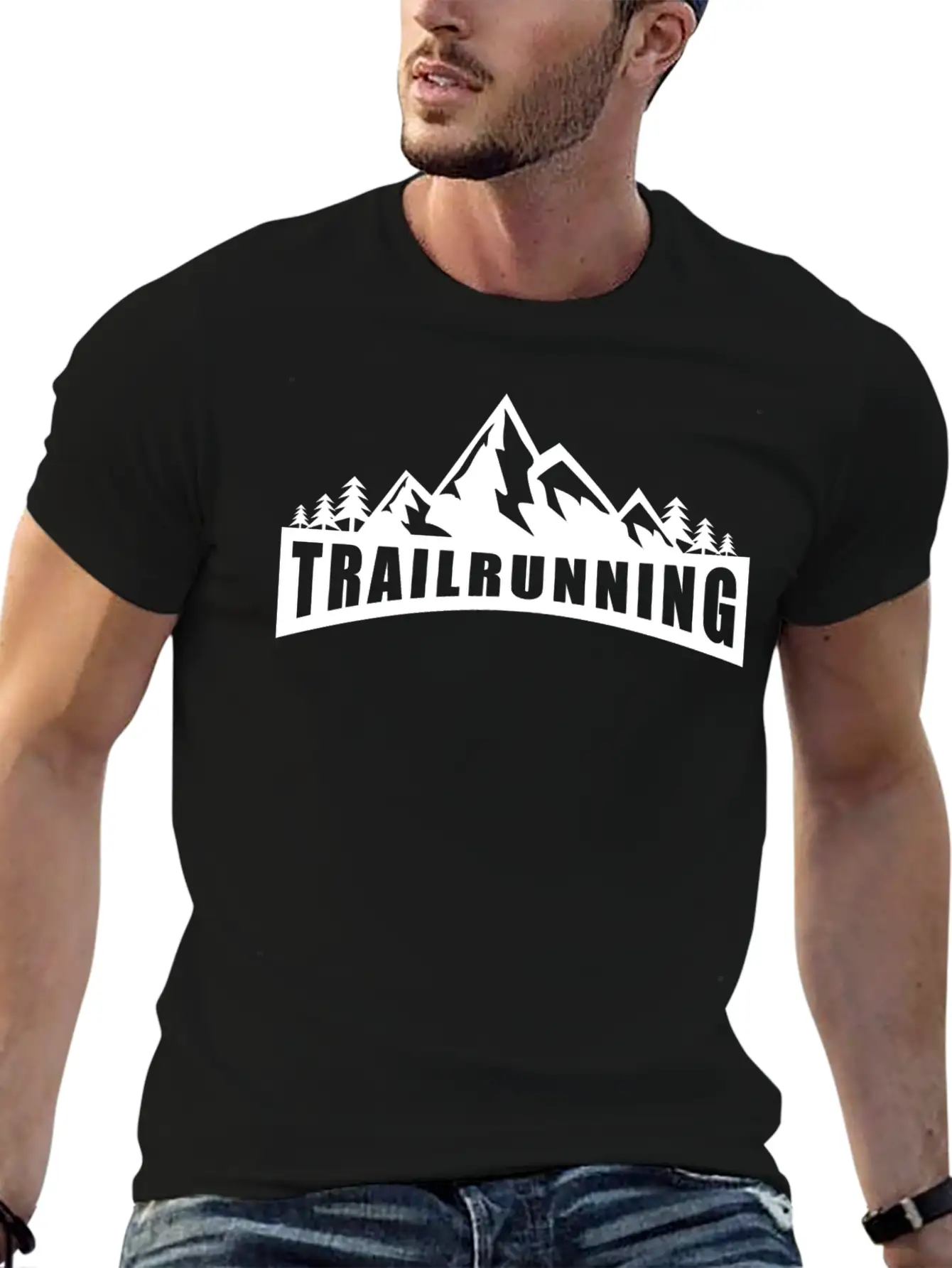 Trail Run Ultra Trail Running Berg Trekking Basic Graphic T-Shirt – Daily Comfort In Soft Cotton