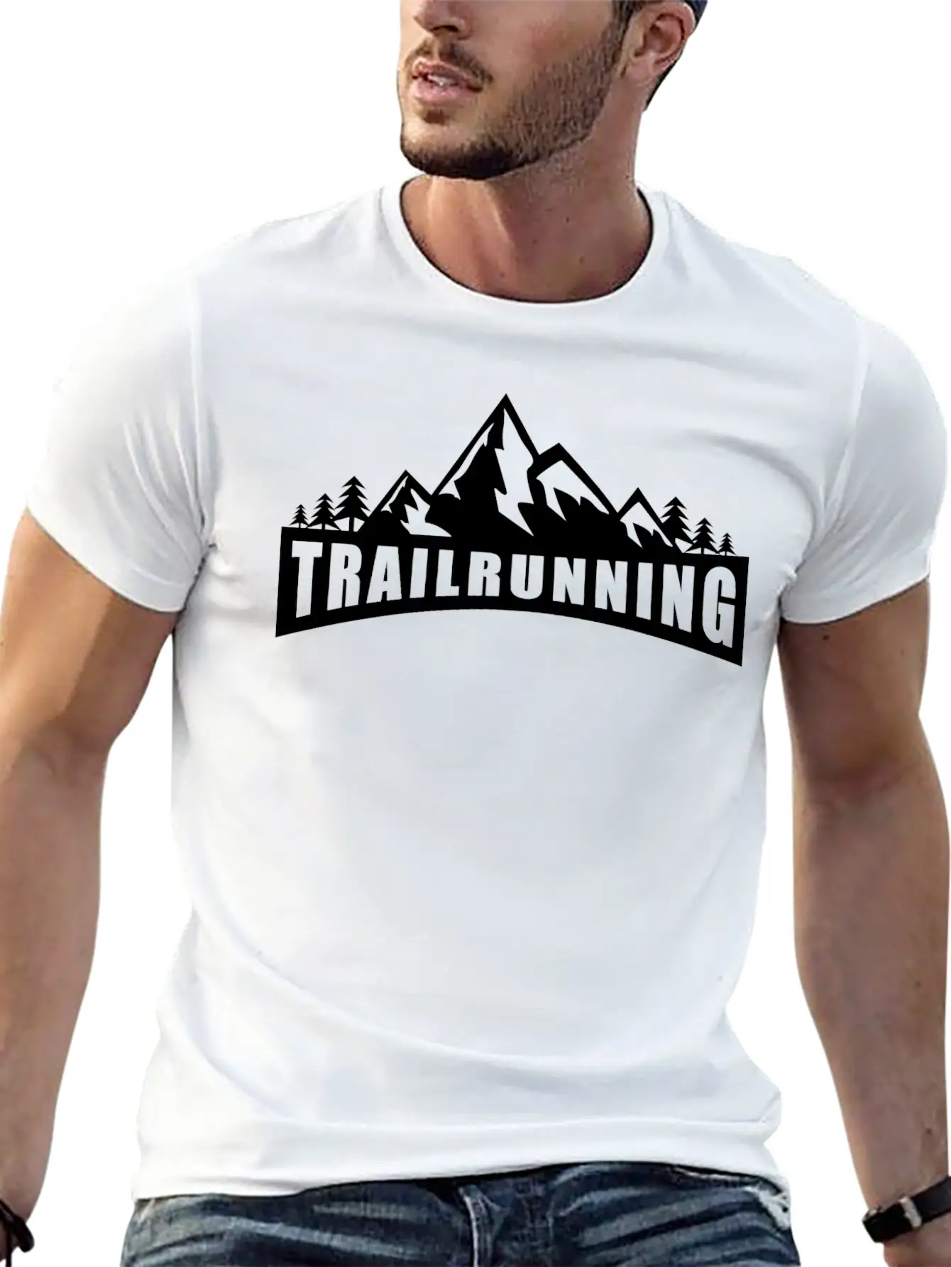 Trail Run Ultra Trail Running Berg Trekking Basic Graphic T-Shirt – Daily Comfort In Soft Cotton