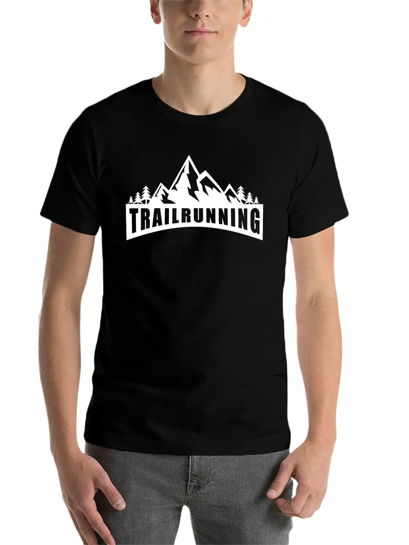 Trail Run Ultra Trail Running Berg Trekking Basic Graphic T-Shirt – Daily Comfort In Soft Cotton