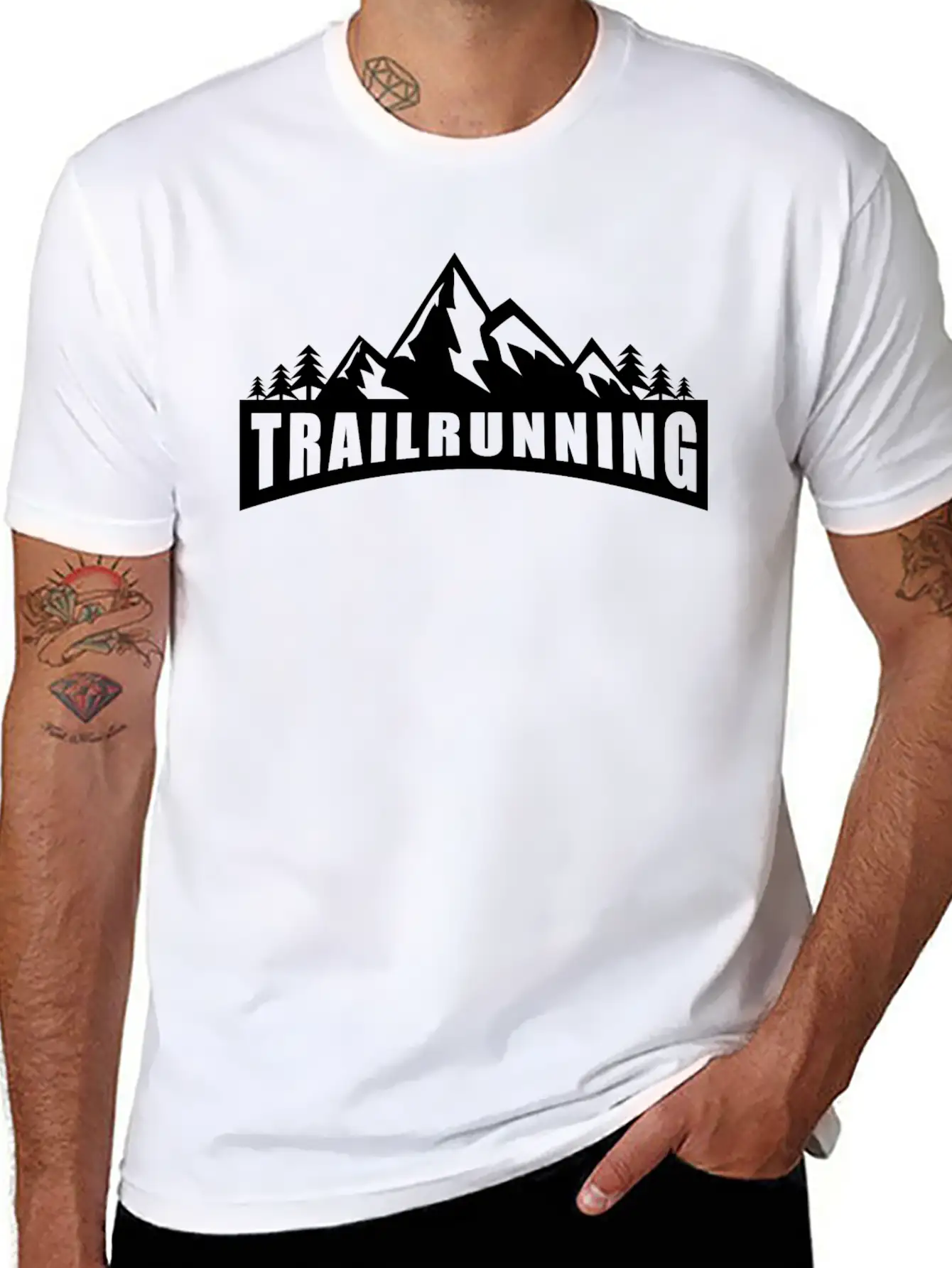 Trail Run Ultra Trail Running Berg Trekking Basic Graphic T-Shirt – Daily Comfort In Soft Cotton