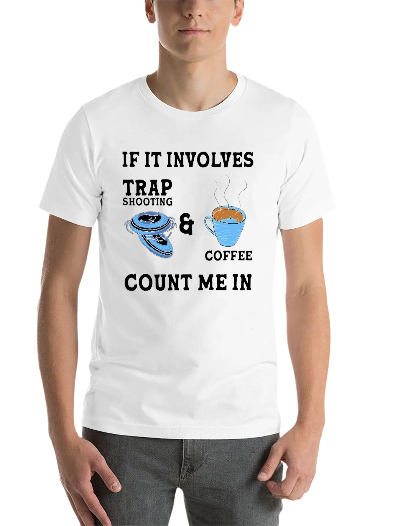 Trap Shooting Clay Shooting Relaxed Everyday Tee – Lightweight And Durable Cotton
