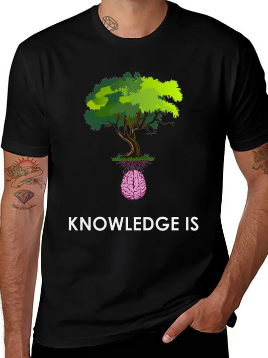 Tree Of Knowledge Design Modern Fit Casual T-Shirt – Clean And Versatile Design