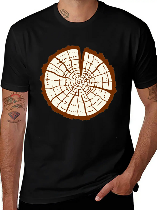 Tree Trunk Essential Cotton Tee For Daily Outfits – Unisex Style