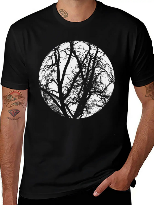 Trees Branches Classic Fit Graphic Tee For Daily Comfort – Unisex Cotton Shirt