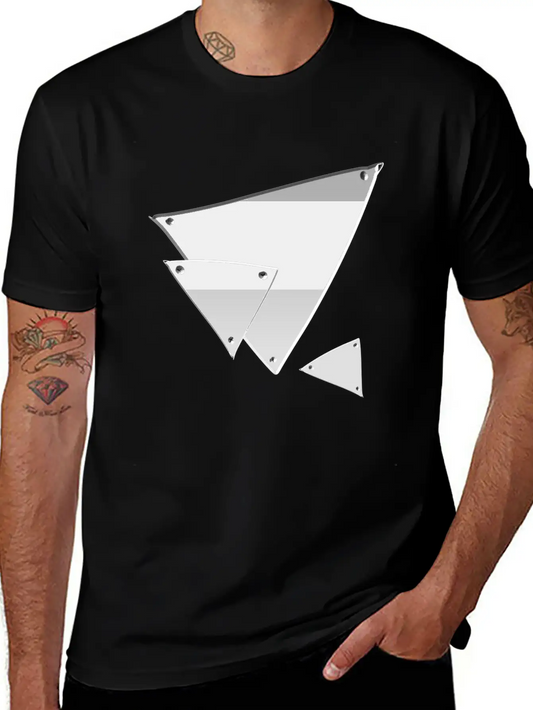 Triangle Triangle Metal Silver Nails Icon Soft Cotton Short Sleeve Tee – Unisex Wardrobe Staple