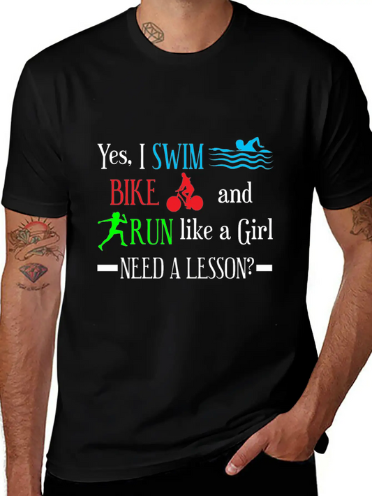 Triathlon Girl Athlete Relaxed Everyday Tee – Lightweight And Durable Cotton