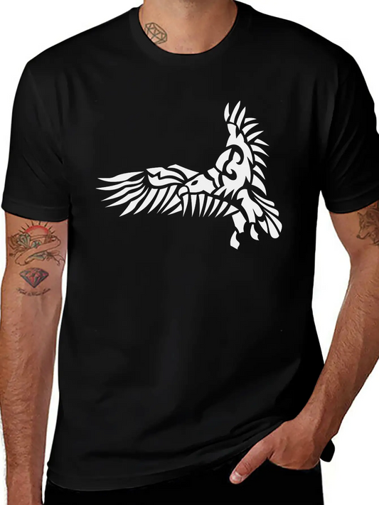 Tribal Eagle Animal Birds 6025 Lightweight Cotton T-Shirt – Daily Comfort Graphic Shirt