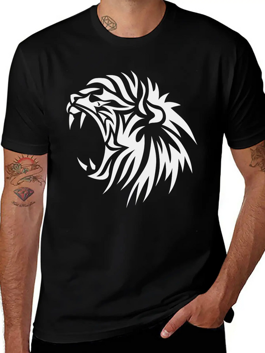 Tribal Lion King Jungle Lowe 4022 Unisex Casual T-Shirt – Clean Design For Daily Comfort