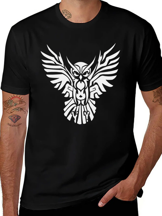 Tribal Owl Relaxed Everyday Tee – Lightweight And Durable Cotton