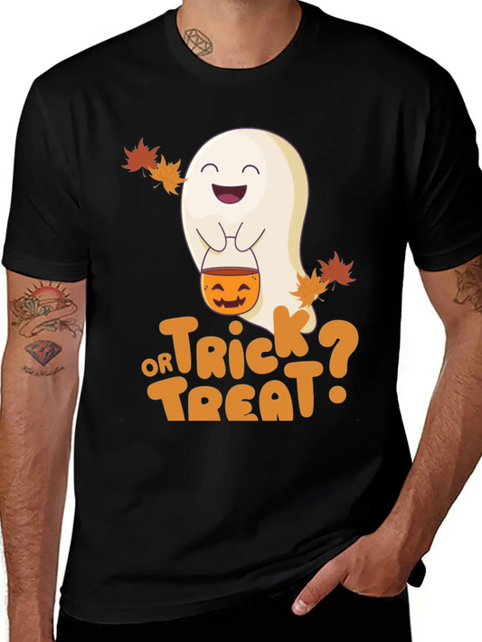 Trick Or Treat Autumn Modern Fit Casual T-Shirt ��� Clean And Versatile Design