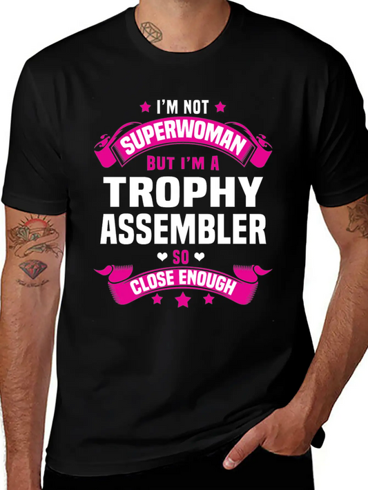 Trophy Assembler Lightweight Cotton T-Shirt – Daily Comfort Graphic Shirt