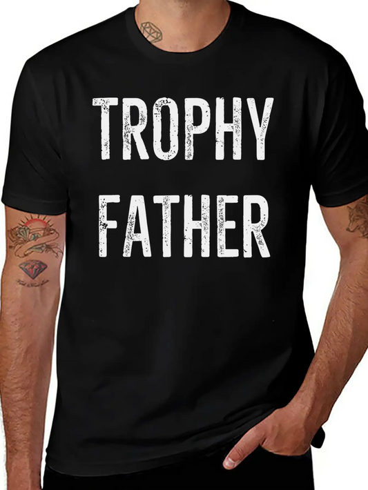 Trophy Father Essential Cotton Tee For Daily Outfits – Unisex Style