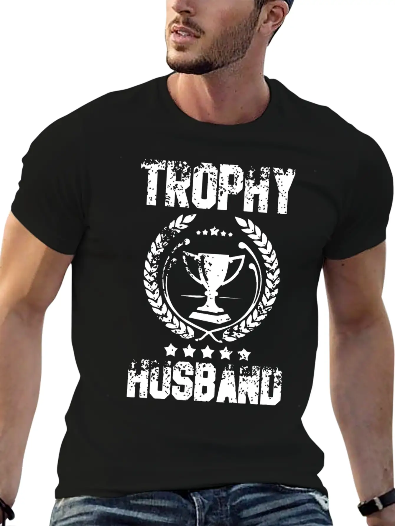 Trophy Husband T Shirts Modern Fit Casual T-Shirt – Clean And Versatile Design