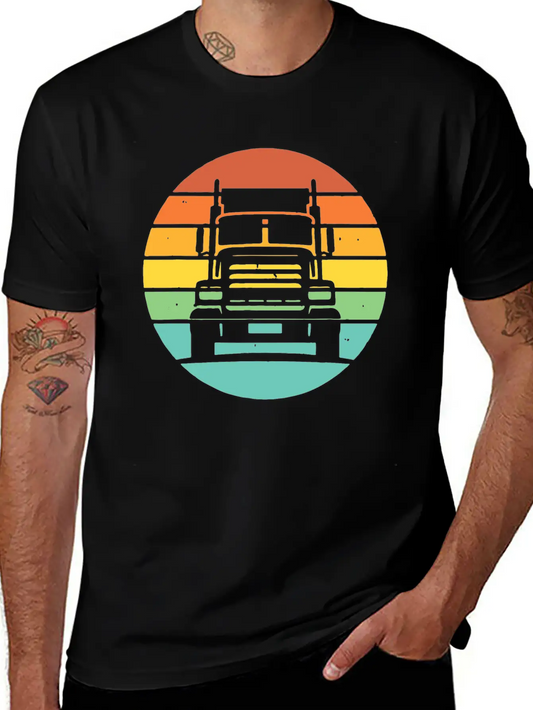 Truck Drive Unisex Casual T-Shirt – Clean Design For Daily Comfort