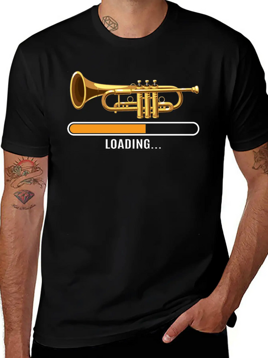 Trumpet Classic Fit Graphic Tee For Daily Comfort – Unisex Cotton Shirt