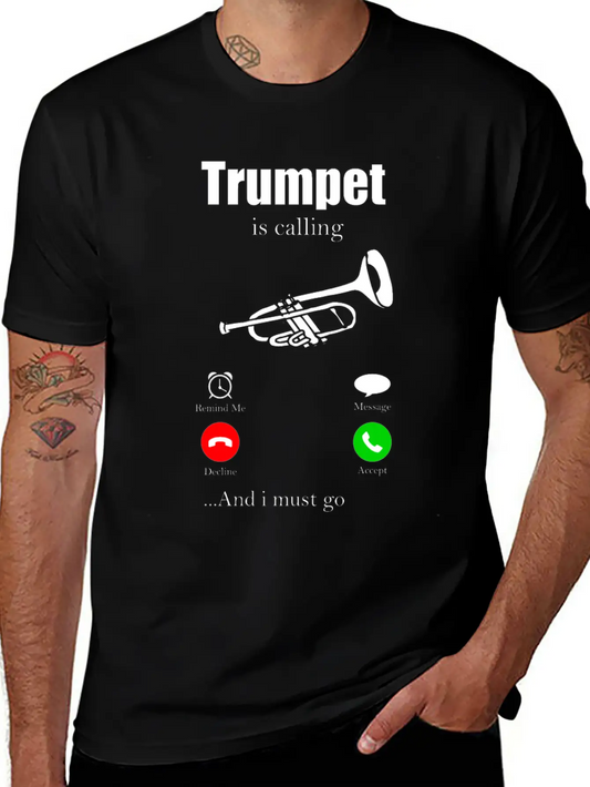 Trumpet Orchestra Gift For Musician Instrument Soft Cotton Short Sleeve Tee – Unisex Wardrobe Staple