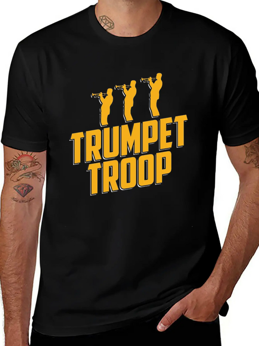 Trumpet Trumpeter Jazz Music Marching Band Basic Graphic T-Shirt – Daily Comfort In Soft Cotton