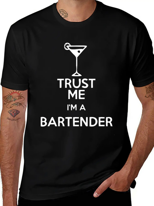 Trust Me Bartender Basic Graphic T-Shirt – Daily Comfort In Soft Cotton