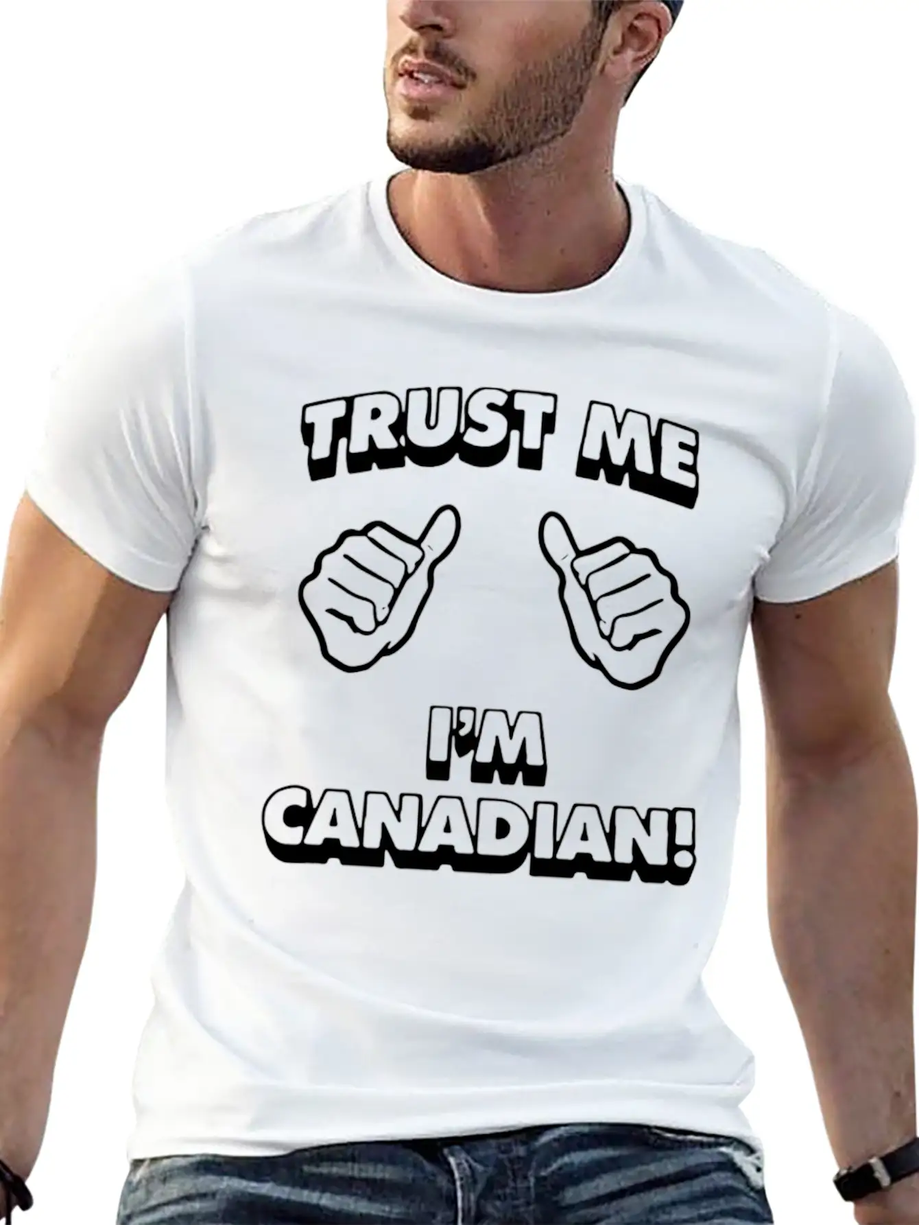 Trust Me Canadian Modern Fit Casual T-Shirt – Clean And Versatile Design