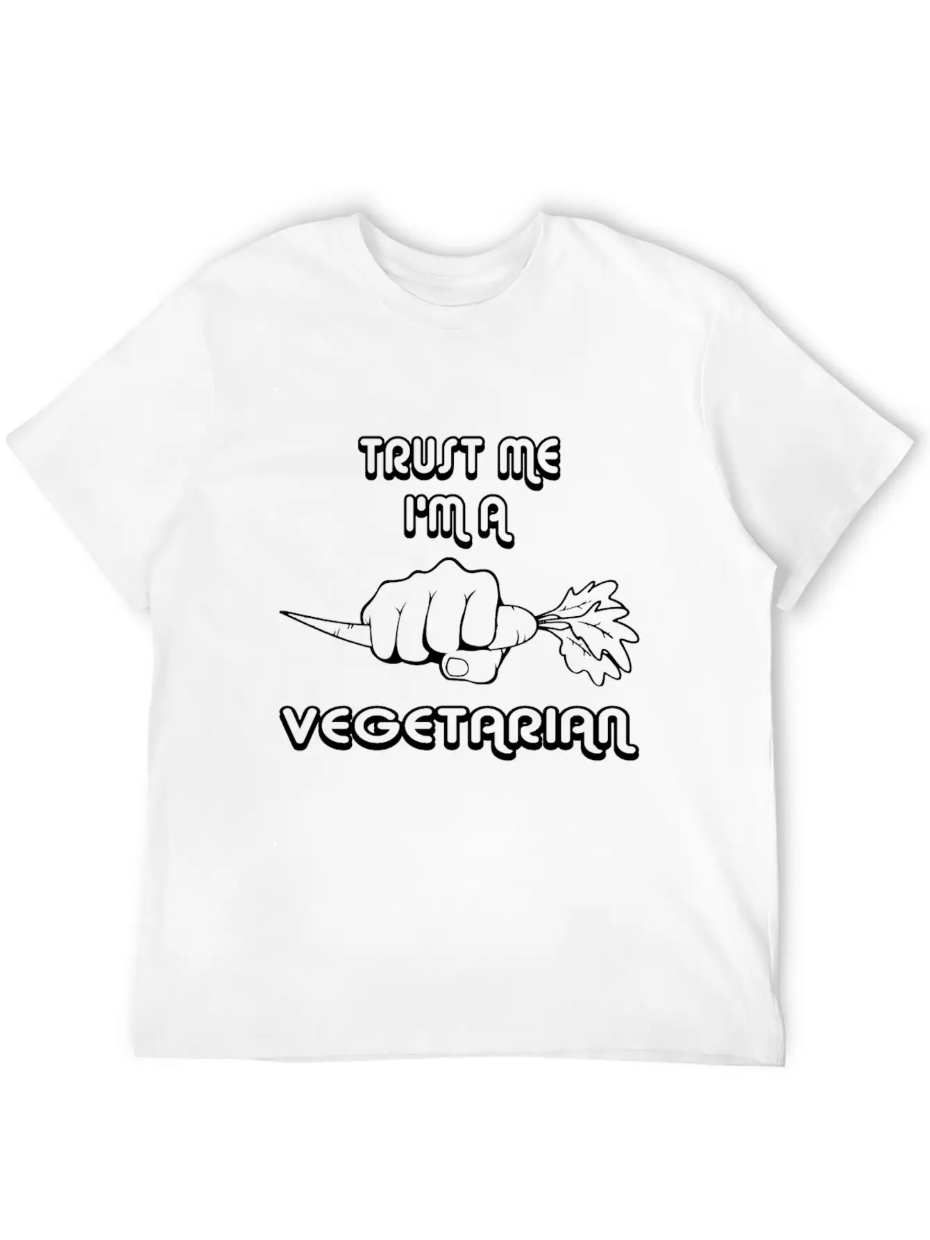Trust Me I'm A Vegetarian - Vegetarian Relaxed Everyday Tee – Lightweight And Durable Cotton