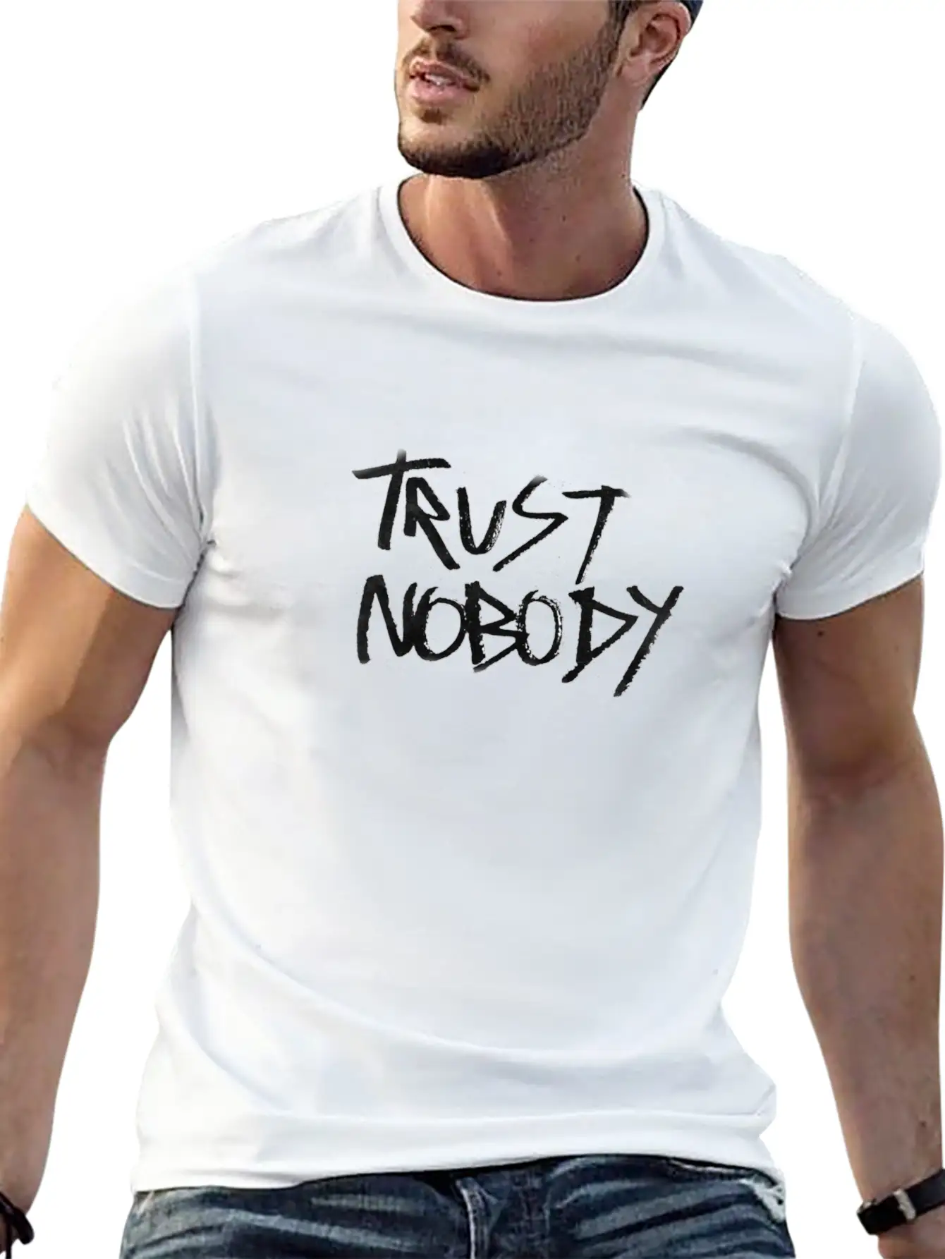 Trust Nobody Merch By DJ Snake Lightweight Cotton T-Shirt – Daily Comfort Graphic Shirt