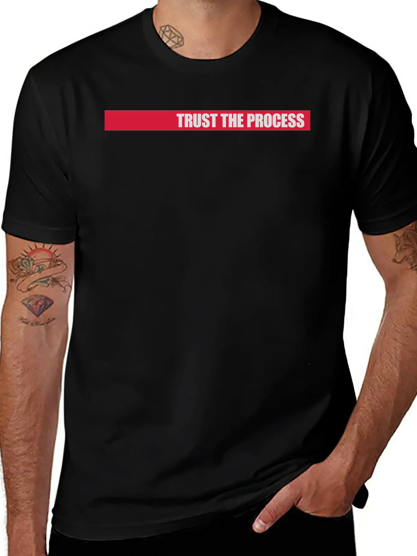 Trust The Process Quote Basic Graphic T-Shirt – Daily Comfort In Soft Cotton