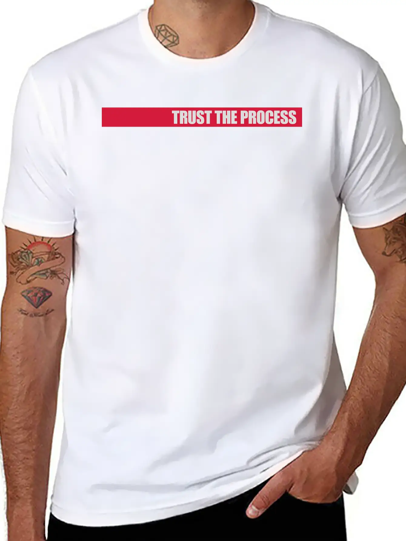 Trust The Process Quote Basic Graphic T-Shirt – Daily Comfort In Soft Cotton