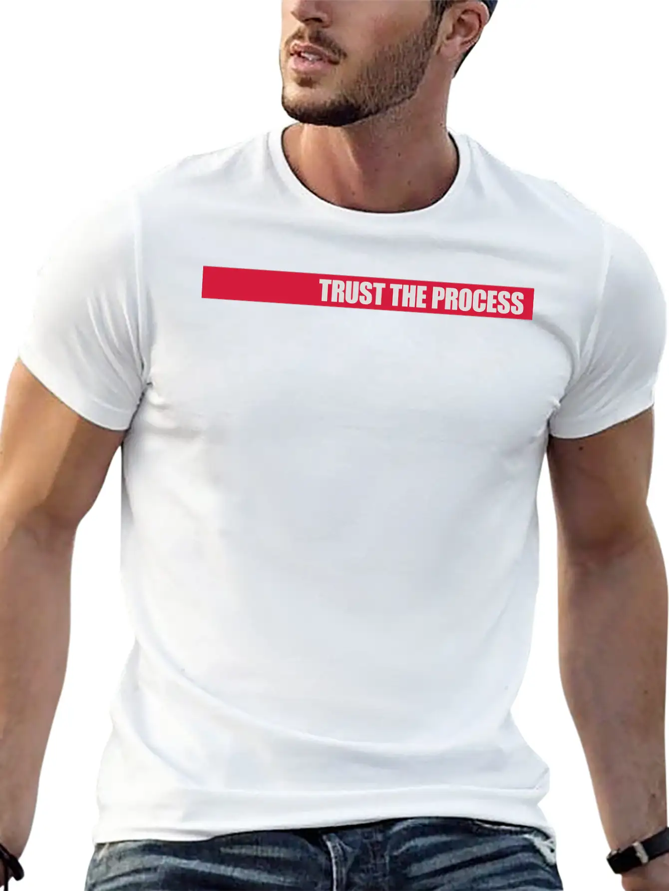 Trust The Process Quote Basic Graphic T-Shirt – Daily Comfort In Soft Cotton