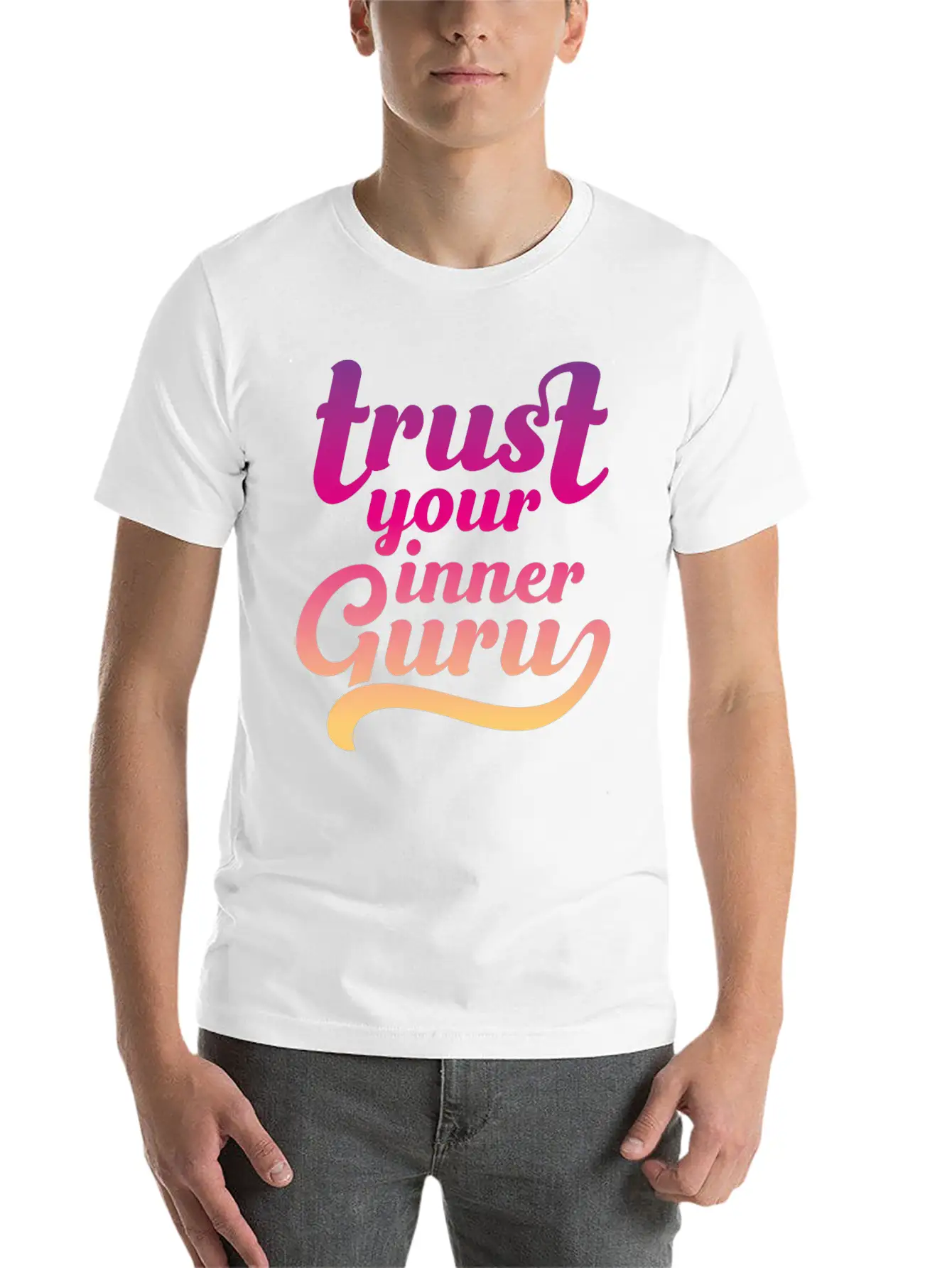 Trust Your Inner Guru Unisex Casual T-Shirt – Clean Design For Daily Comfort