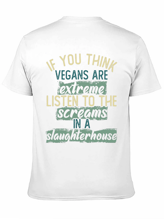 Vegan Statement Graphic T-Shirt - Slaughterhouse