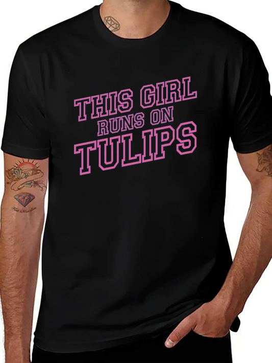 Tulip Gardening Tulips Lightweight Cotton T-Shirt – Daily Comfort Graphic Shirt