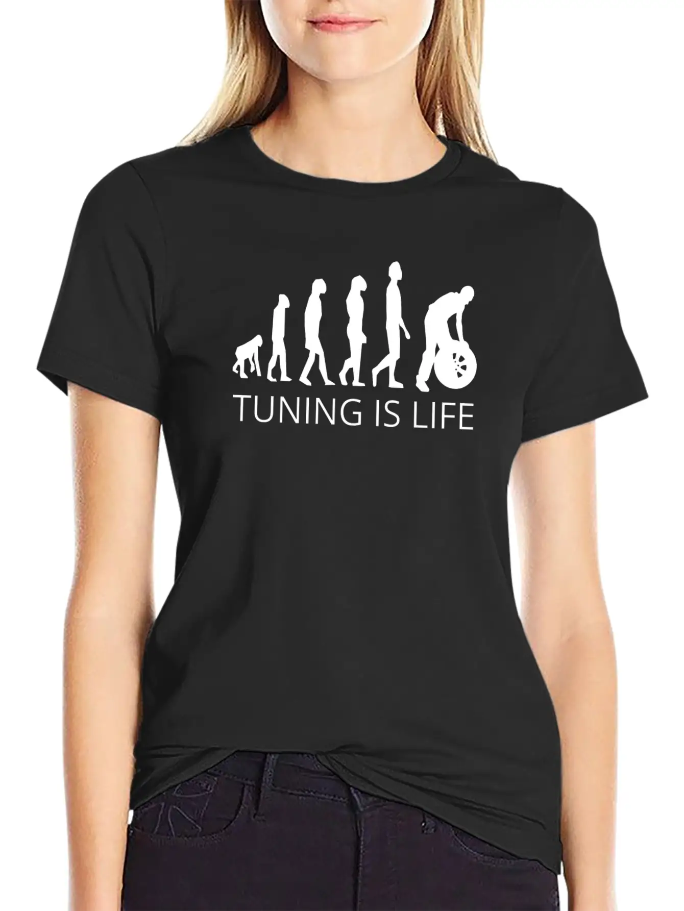 Tuning Is Life Comfortable Minimalist Graphic Tee – Summer Style Essential