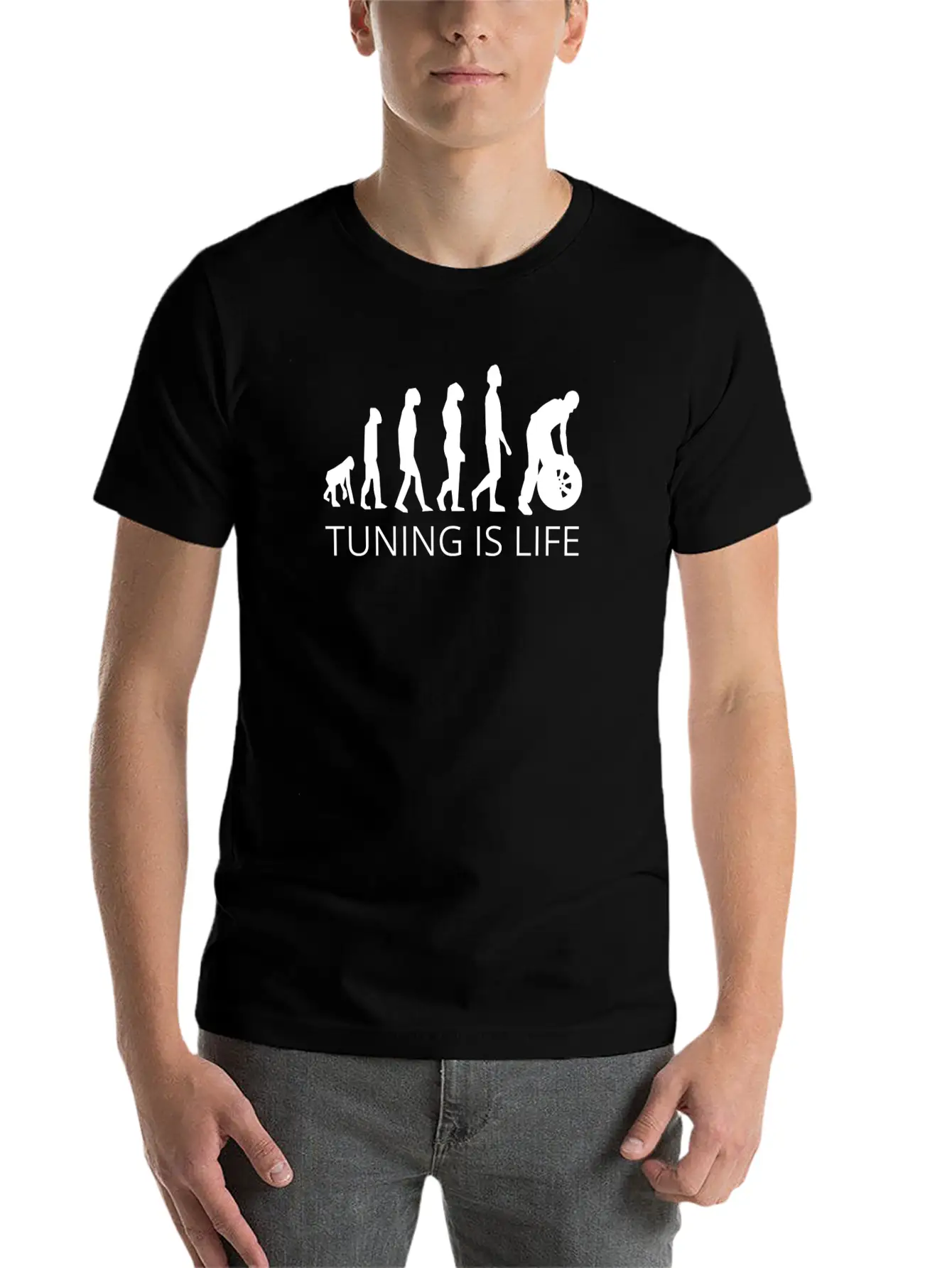 Tuning Is Life Comfortable Minimalist Graphic Tee – Summer Style Essential