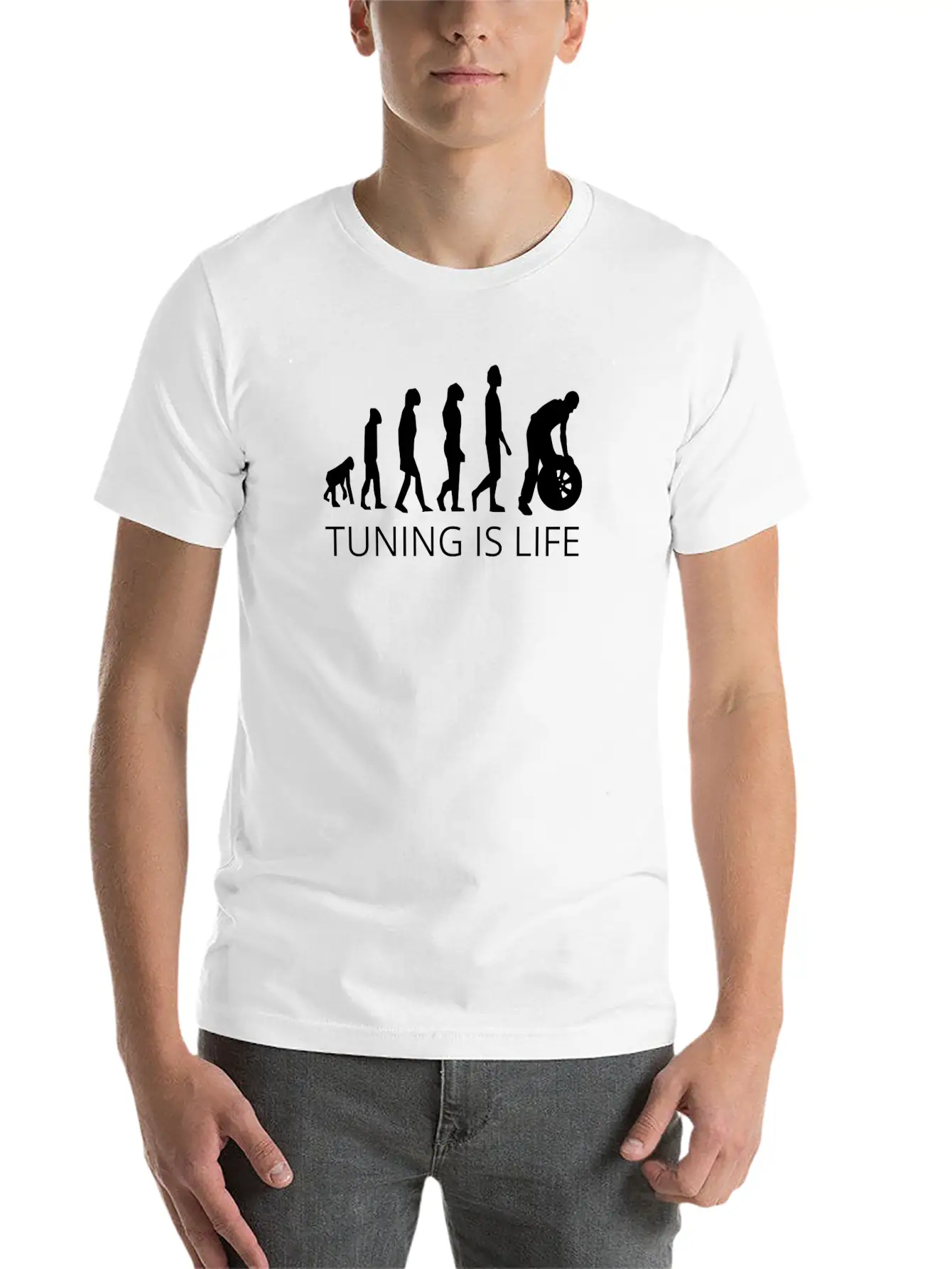 Tuning Is Life Comfortable Minimalist Graphic Tee – Summer Style Essential
