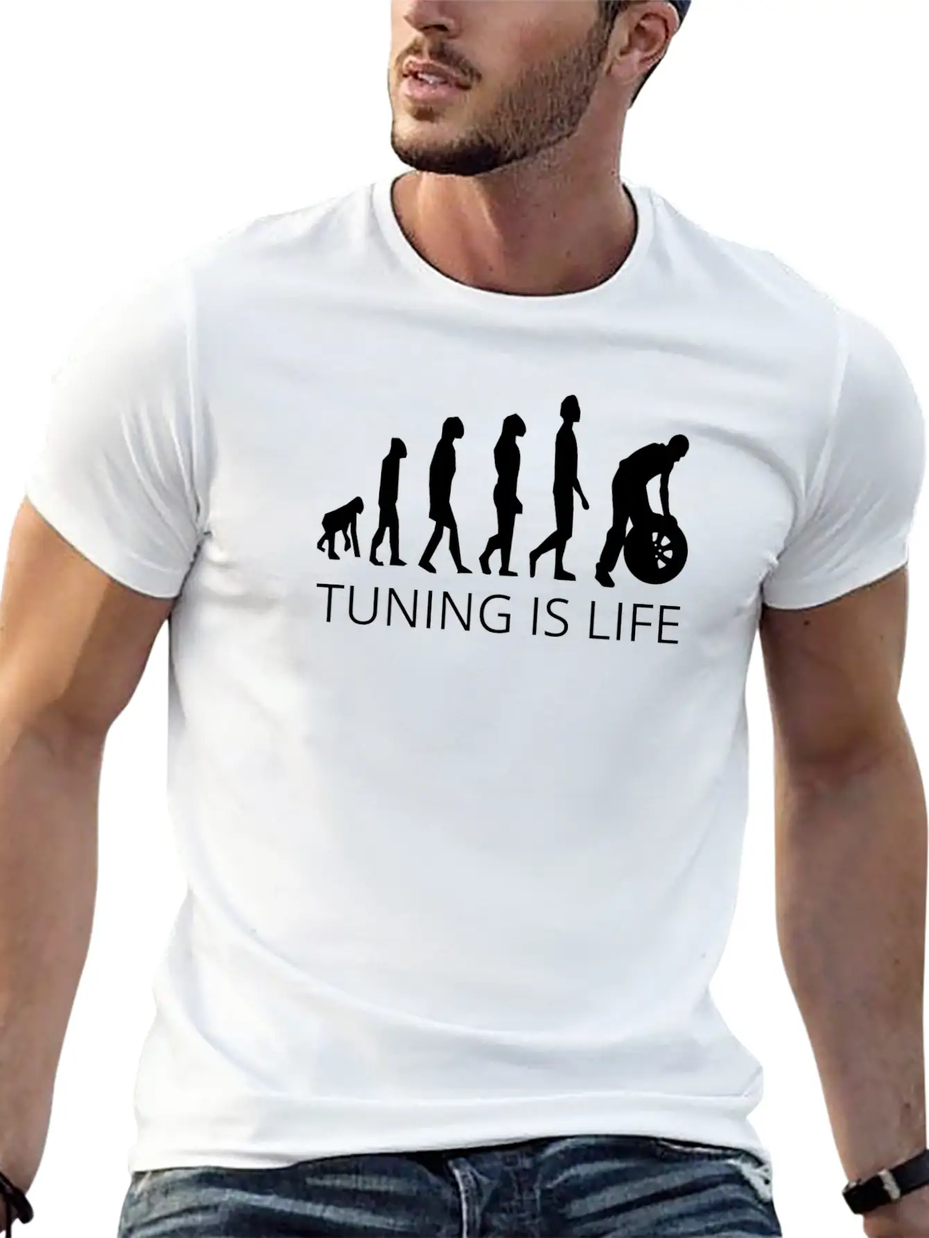 Tuning Is Life Comfortable Minimalist Graphic Tee – Summer Style Essential