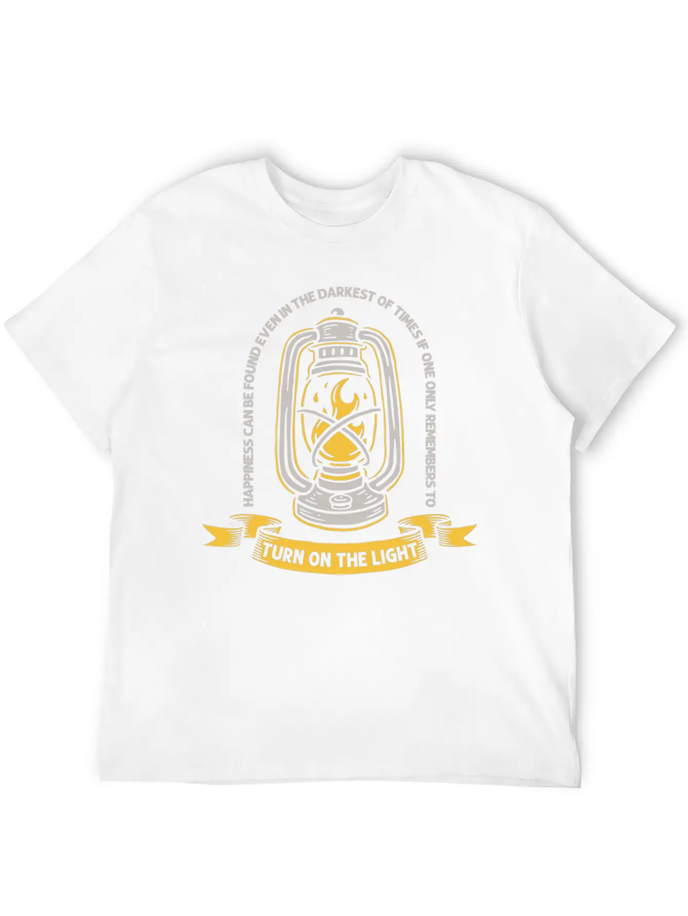 Turn On The Light Modern Fit Casual T-Shirt – Clean And Versatile Design
