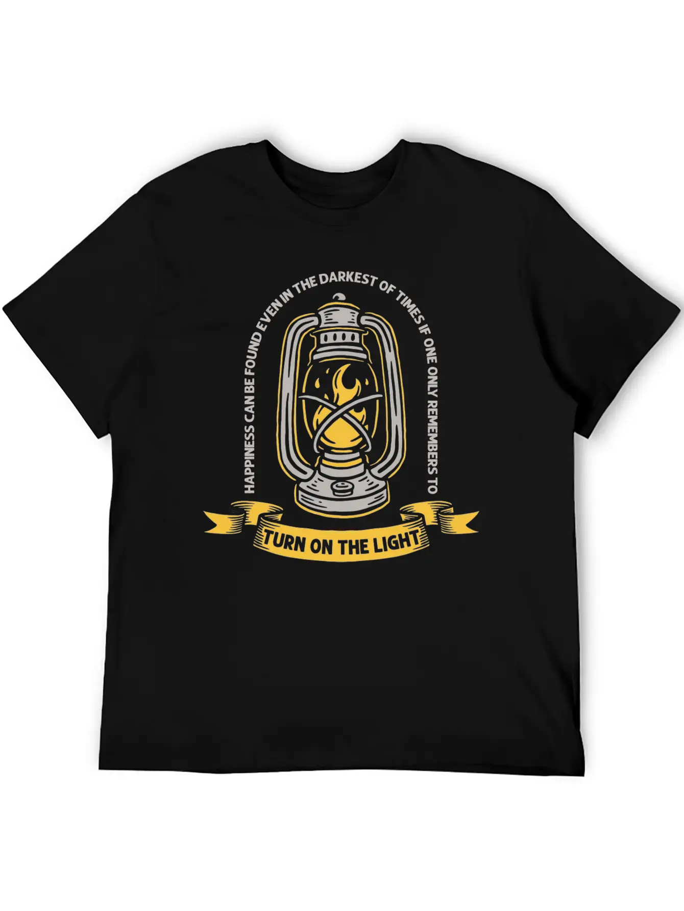Turn On The Light Modern Fit Casual T-Shirt – Clean And Versatile Design