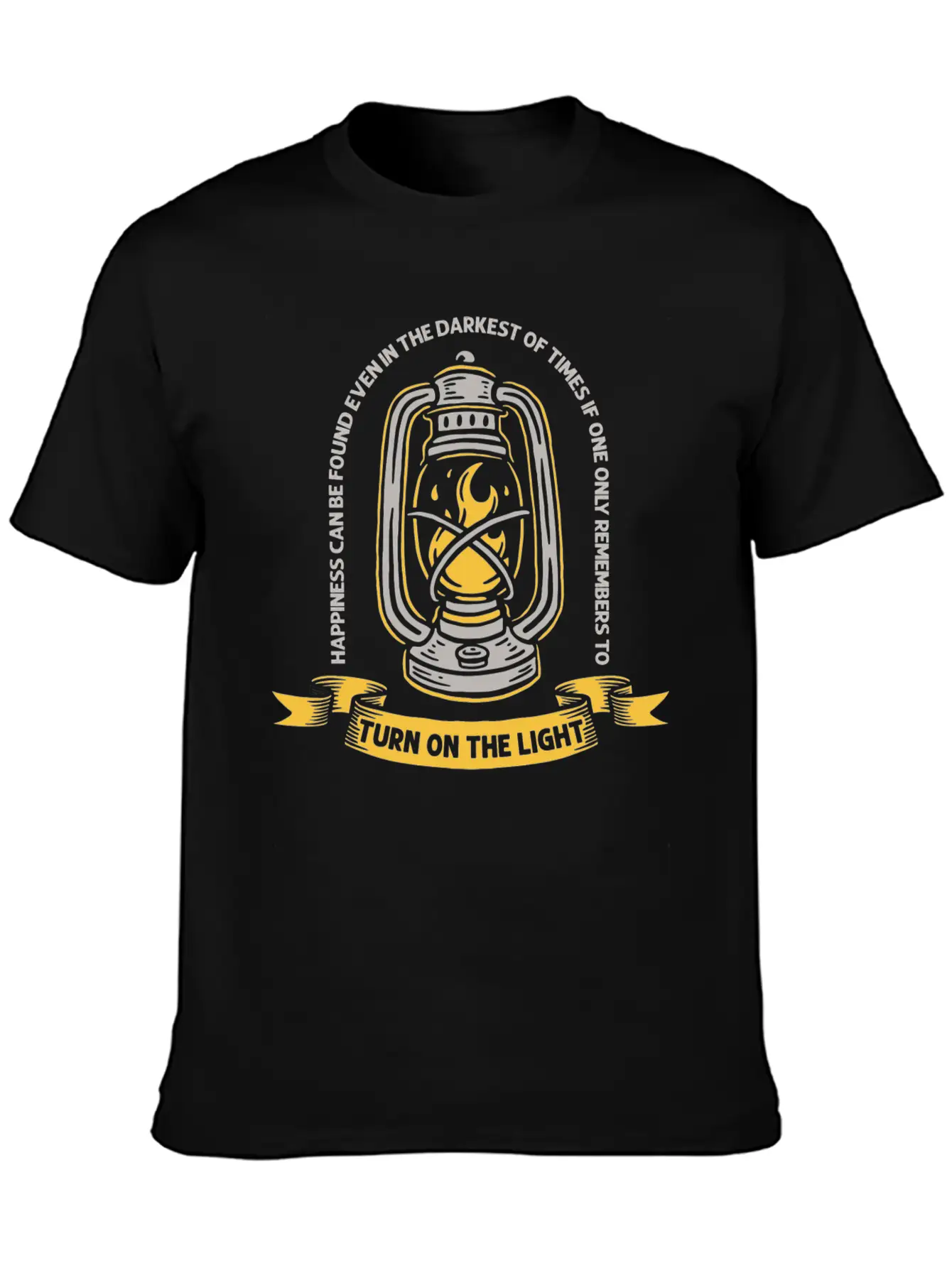 Turn On The Light Modern Fit Casual T-Shirt – Clean And Versatile Design