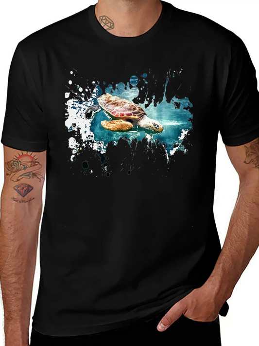 Turtle Lightweight Cotton T-Shirt – Daily Comfort Graphic Shirt