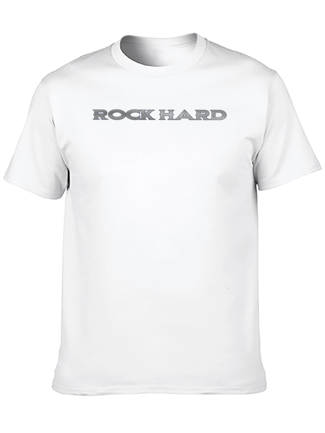 Rock Hard Graphic Print Crew Neck T-Shirt