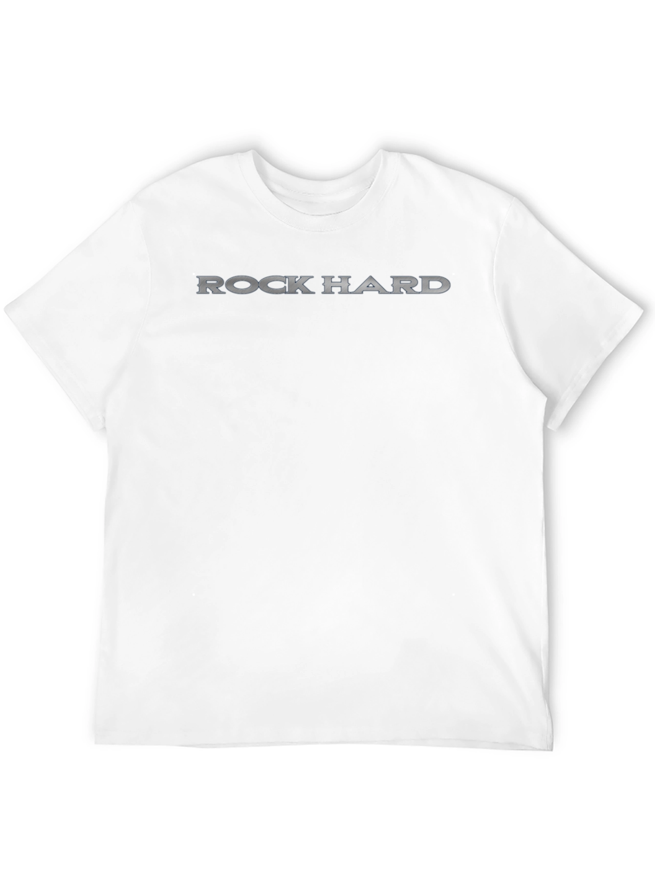 Rock Hard Graphic Print Crew Neck T-Shirt