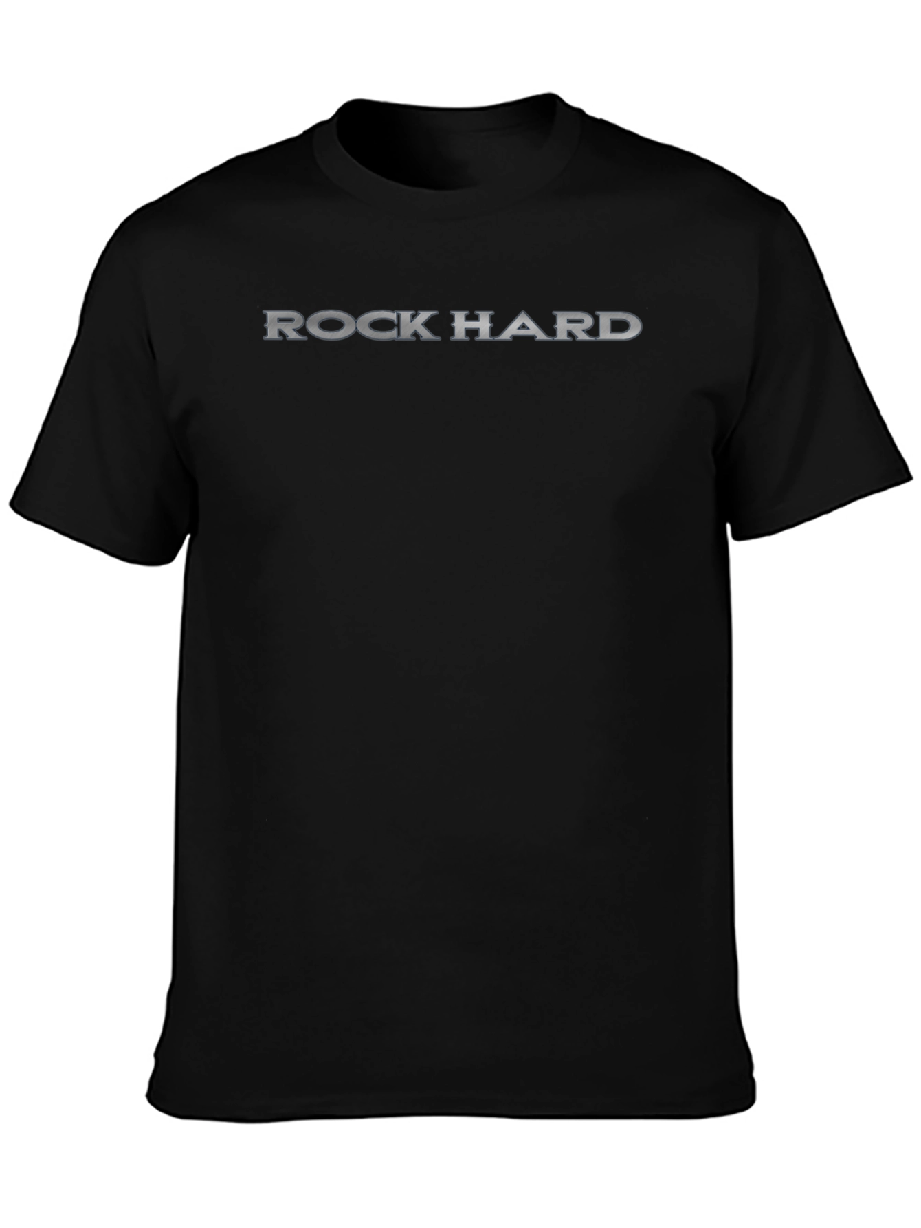 Rock Hard Graphic Print Crew Neck T-Shirt