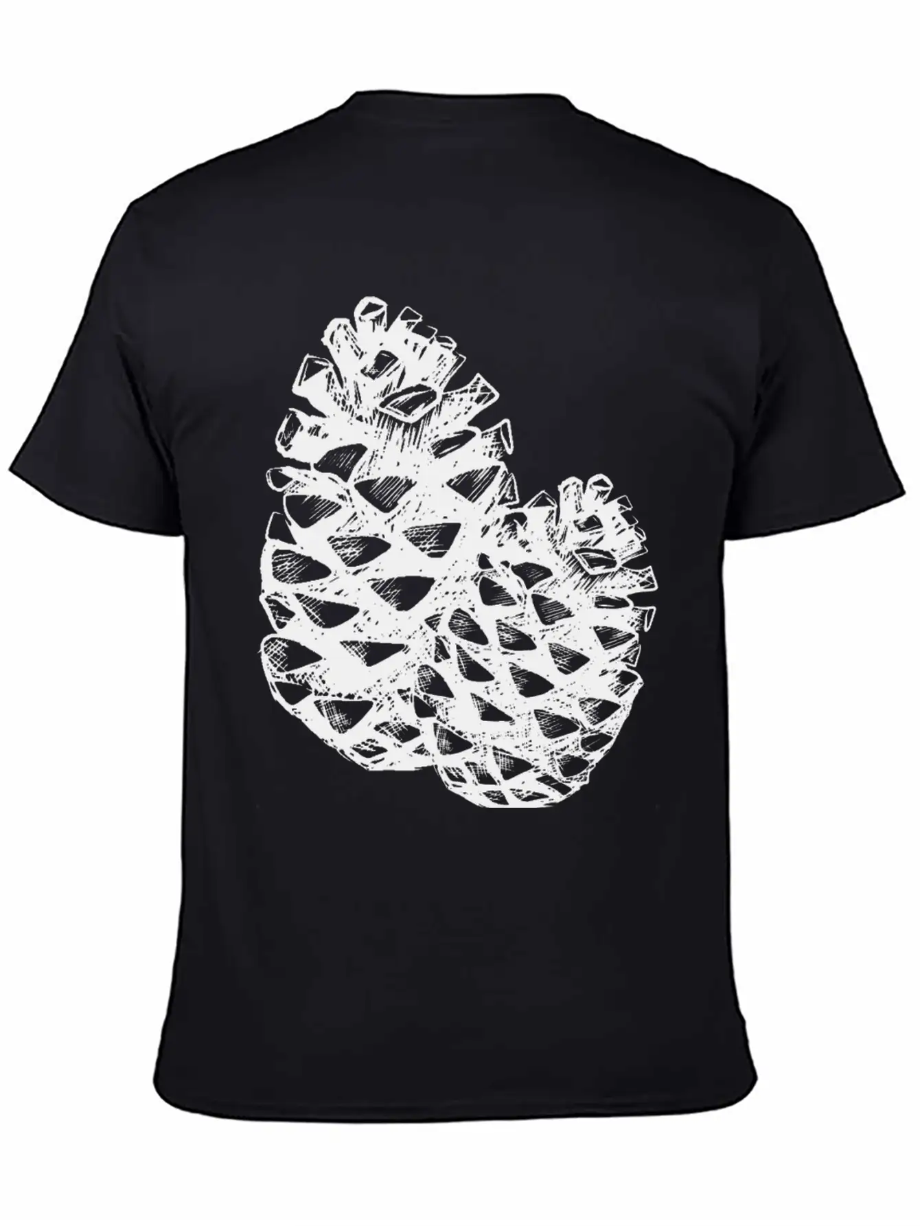 Two Pine Cones Basic Graphic T-Shirt – Daily Comfort In Soft Cotton