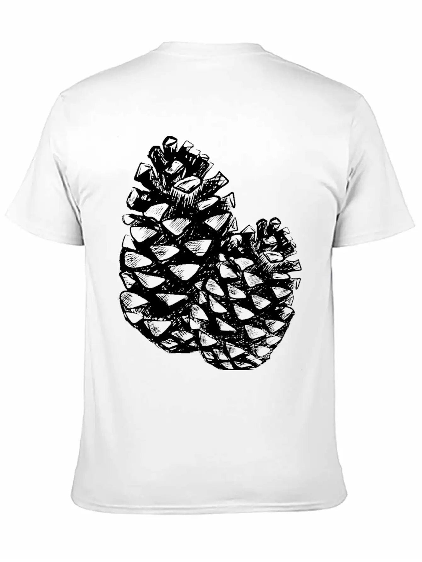 Two Pine Cones Basic Graphic T-Shirt – Daily Comfort In Soft Cotton