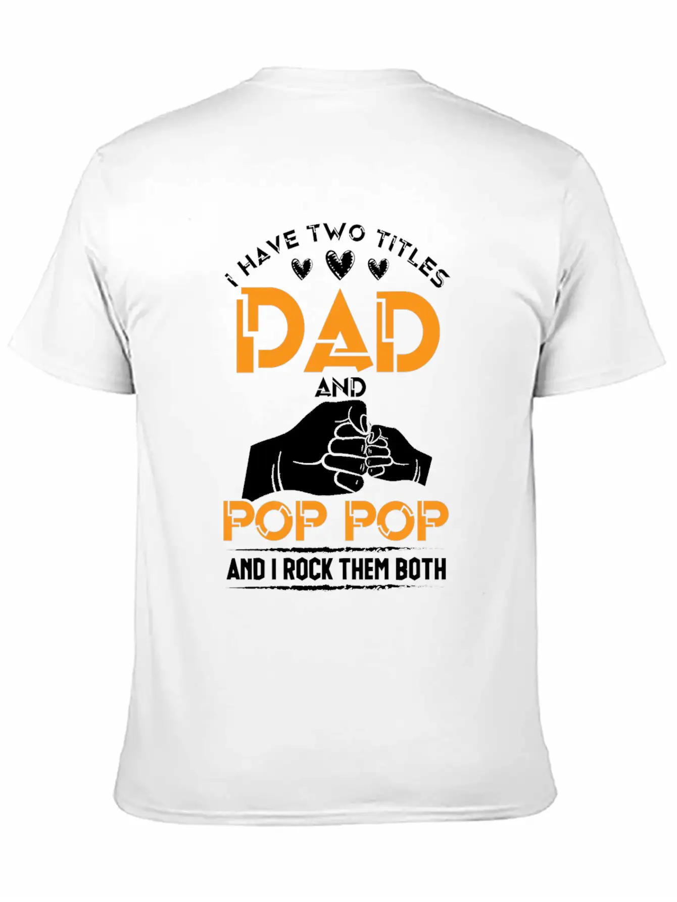 Two Titles Dad And Pop Pop Grandpa Father's Day Relaxed Everyday Tee – Lightweight And Durable Cotton
